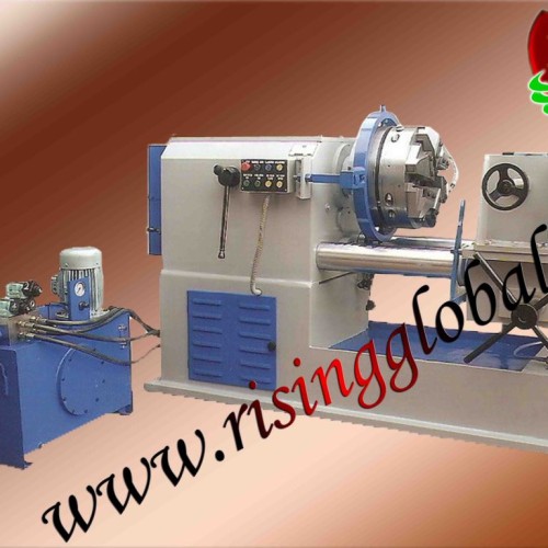 Hydraulic pipe threading machine